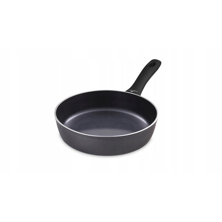Tigaie cu invelis ceramic, Gerlach, Aluminiu, 24 cm, Negru