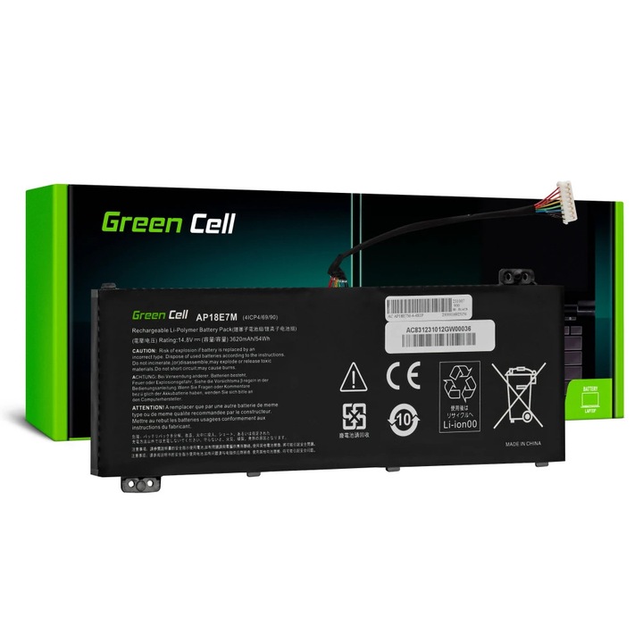 Green Cell Notebook akku GC-AC83 14.8 V 3620 mAh Acer (AC83)