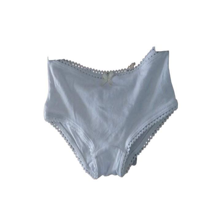 Офкорс гащички за момиче, бели, памучни, размер L