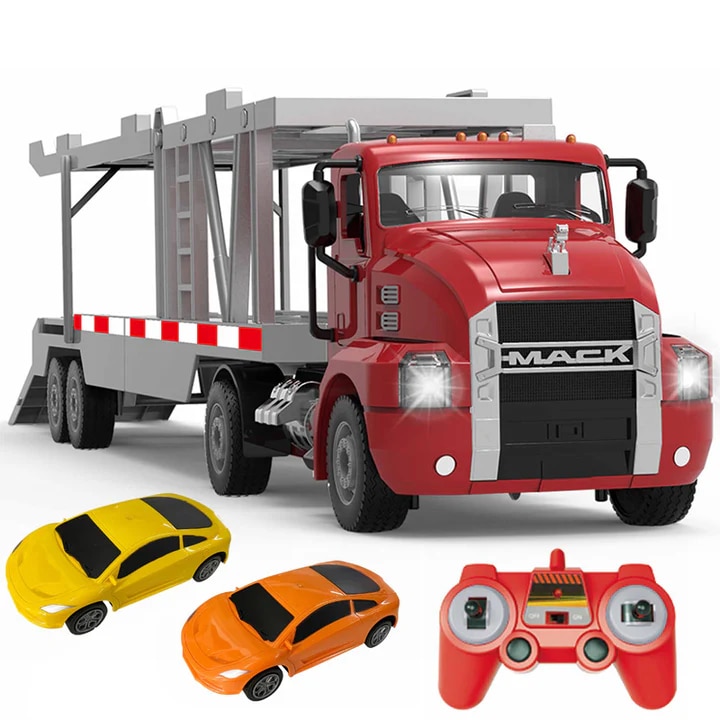 Camion - platforma RC, cu masinute, CaDa MACK, E583-003