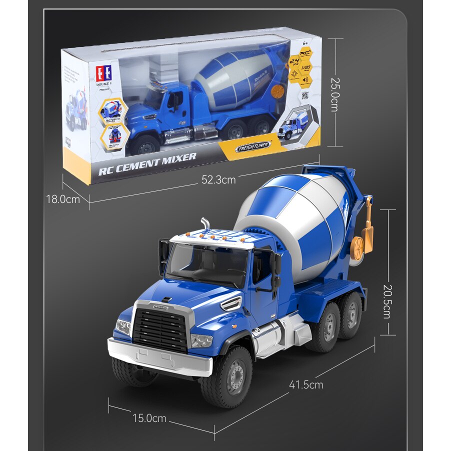 Bruder MACセメントミキサー 1/16 青 MACK セメントミキサー車 02814 bruder ブルーダー : チャイルド