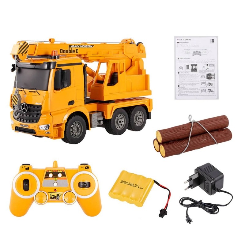 Camion macara, cu busteni, RC CaDa Mercedes Benz scara 1:20, E526-003