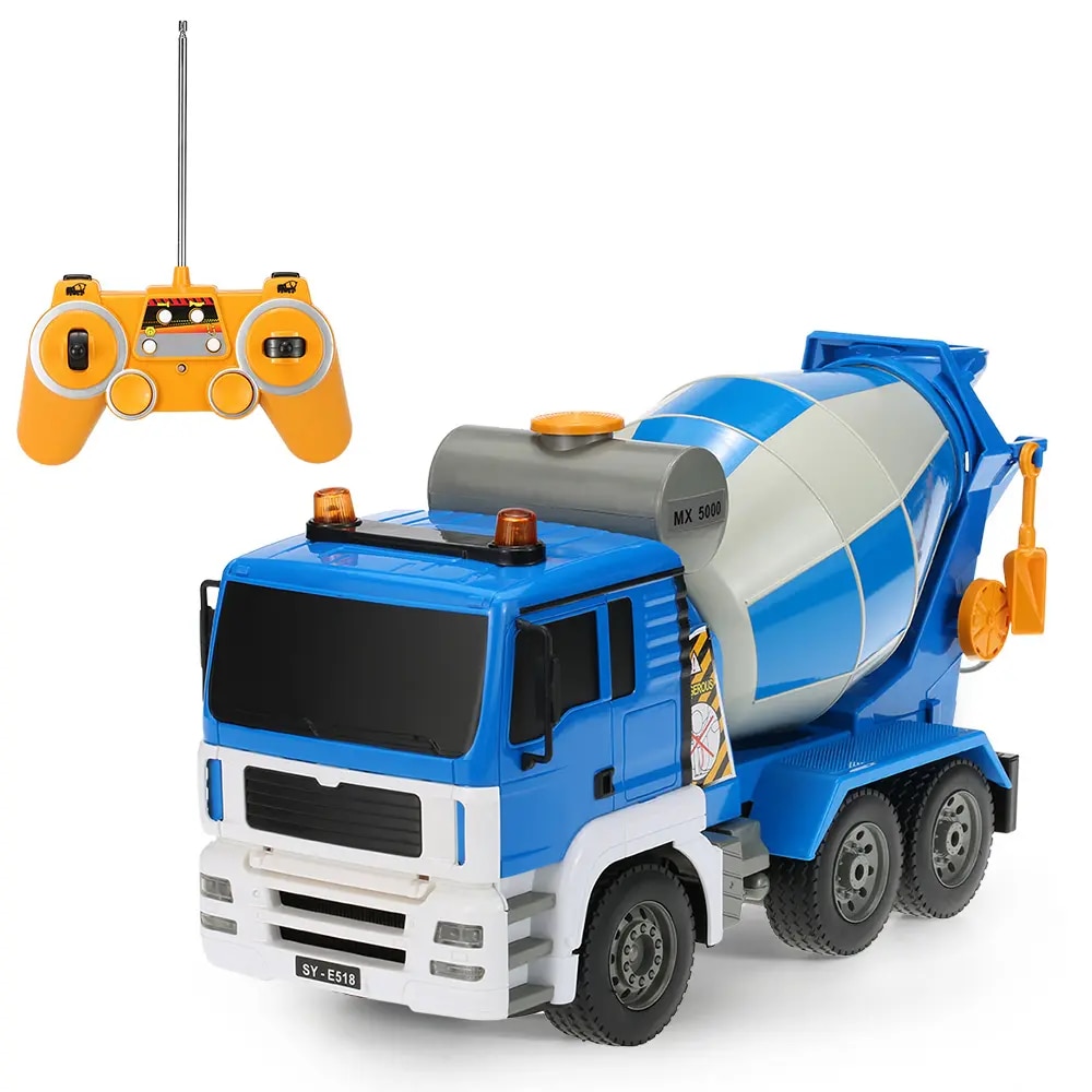 Camion - Cifa RC CaDa - Concrete Mixer, cu telecomanda, scara 1:20, albastru / alb, E518-003
