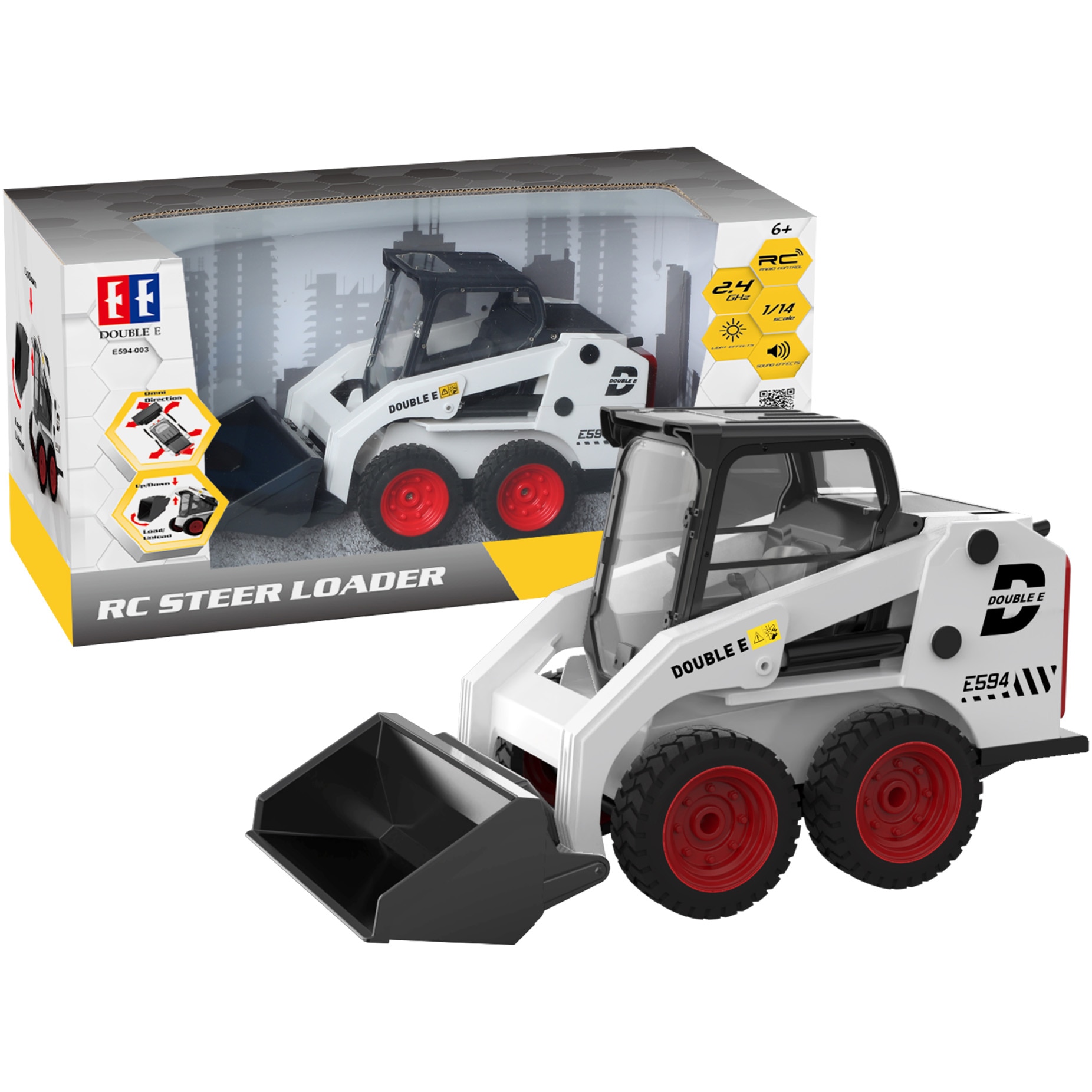 Mini Excavator RC CaDa scara 1:14, E594-003 - eMAG.ro