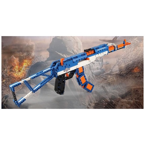 Set constructie CaDa - Arma de asalt AK47 C81001W, 498 piese - eMAG.ro
