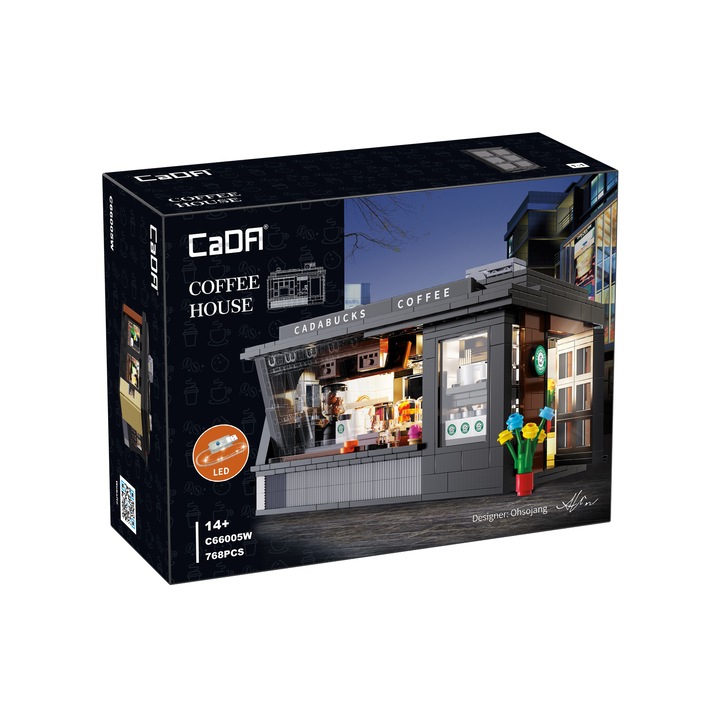 CaDa Építőkészlet - Kávéház C66005W, 768 db