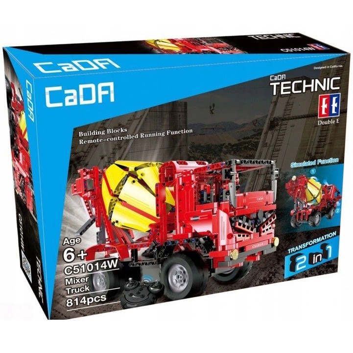 Set constructie CaDa - Camion RC 2in1 C51014W, 814 piese