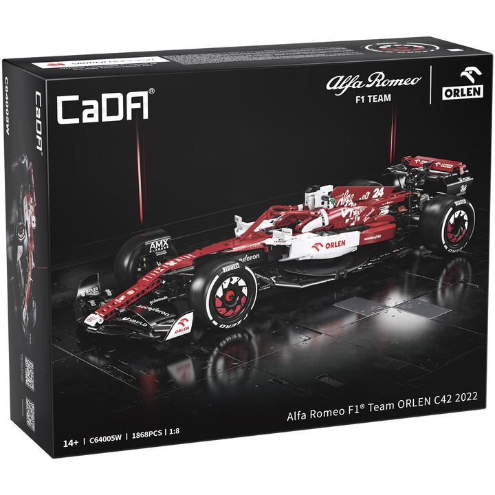Конструктор CaDa - автомобил Alfa Romeo F1 Team Orlen C64005W, 1868 части