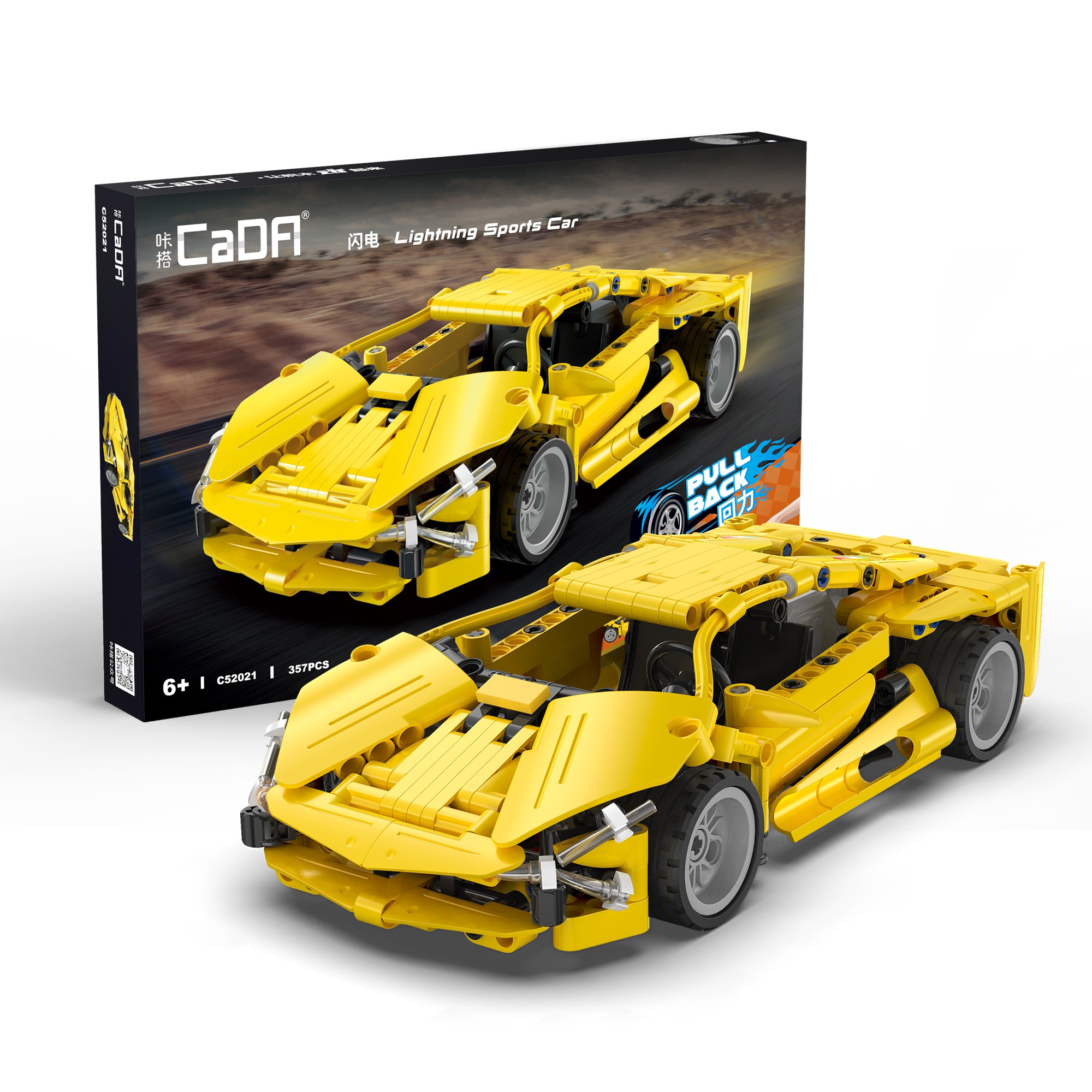 Set constructie CaDa - Masinuta Lightning Sports Car C52021W, 357 piese