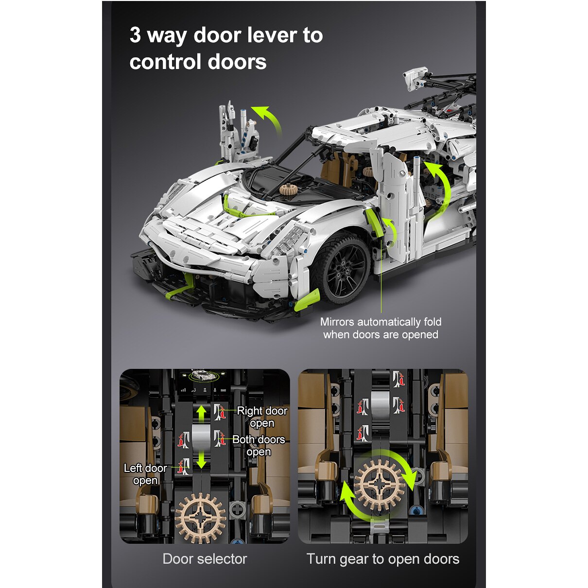 Set constructie CaDa - Masinuta Master - 1:8 Fantasma C61048W