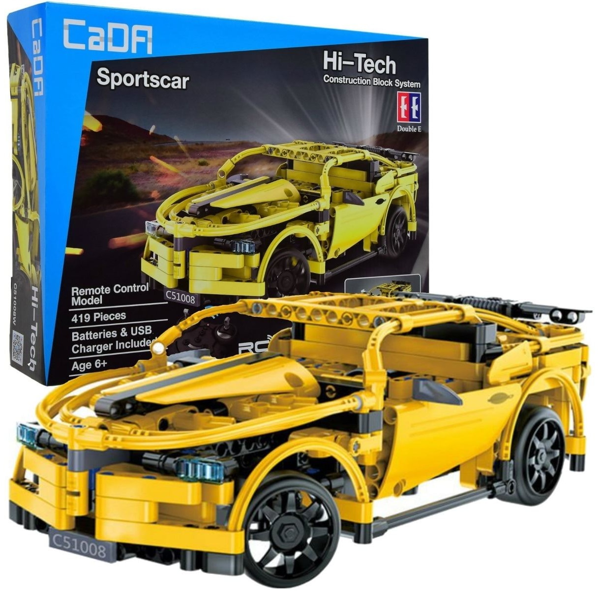 Set constructie CaDa - Masinuta RC Sports Car 918 C51008W, 419 piese