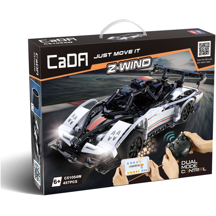 Конструктор CaDa - Количка Z Wind Dual Control C51054W, 457 части