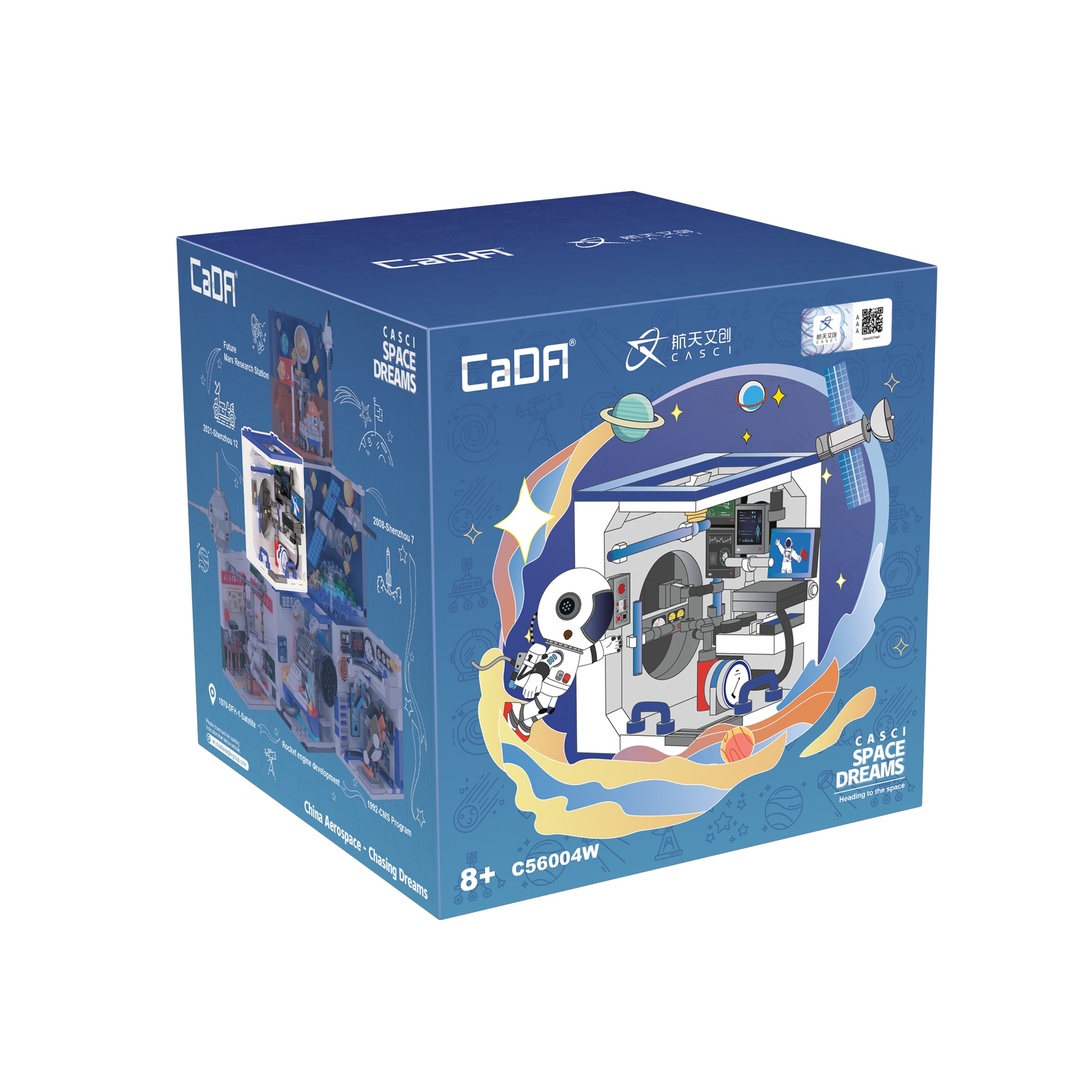 Set constructie CaDA - Exploram Spatiul - - Misiunea Spatiala Shenzhou 7 C56004W, 194 piese