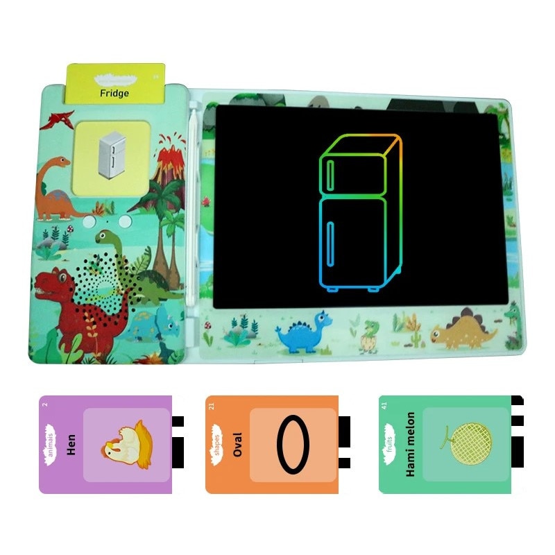 Tableta Grafica LCD 2 in 1, VALA® Dino, Educativa Interactiva pentru a ...