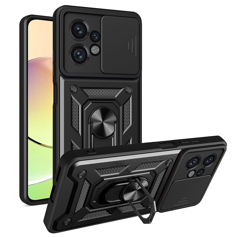 Husa Motorola Edge 40 Pro - Seria Techsuit Camshield - Neagra