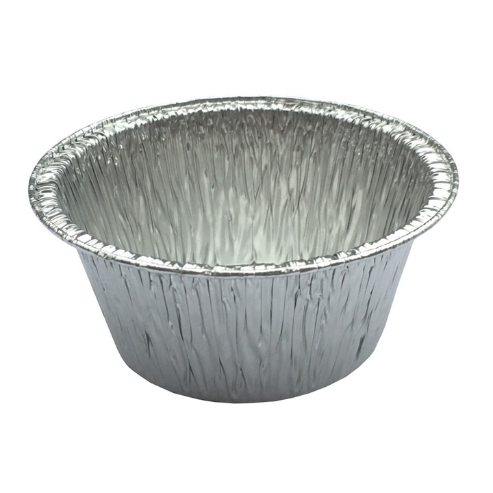 Forme copt din aluminiu de unica folosinta pentru briose, 185 ml, 8 x 8 x 6 cm, 10 buc