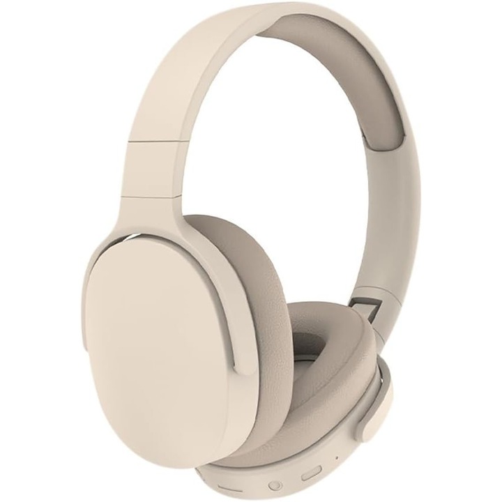 Casti Over the Ear, Sport&Gaming, VALA® Fashion Boutique P2961, Noise Reduction, Wireless, Bluetooth, Microfon, Alb