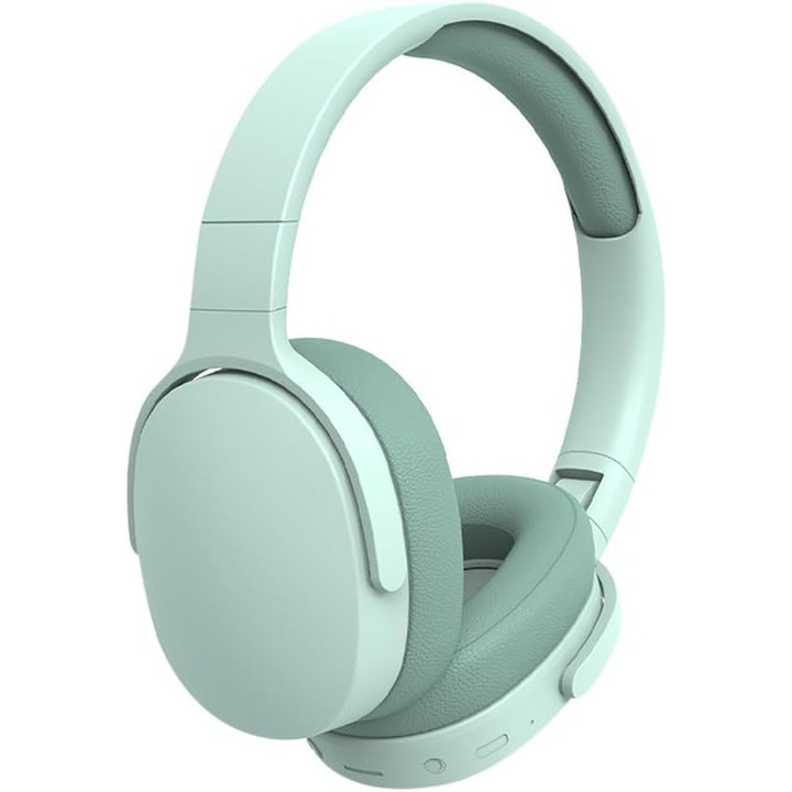 Fülre helyezhető fejhallgató, Sport és Játékok, VALA® Fashion Boutique P2961, Zajcsökkentés, Vezeték nélküli, Bluetooth, Mikrofon, Világoszöld
