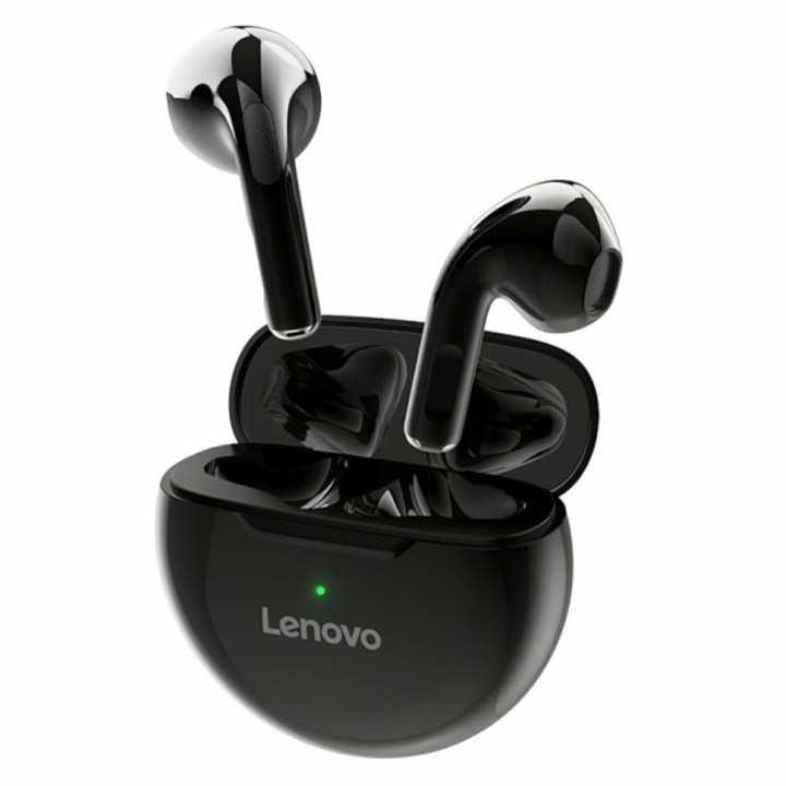 Lenovo vezeték nélküli fülhallgató, TWS, Half In Ear, 5.0 csatlakozás, Zajszűrés, Fekete