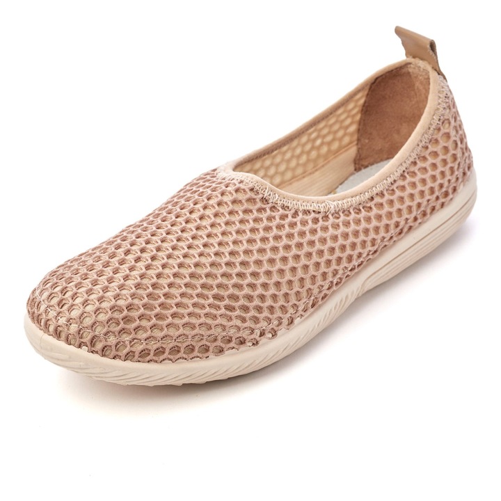 Pantofi pentru dama, plasa Tellus 72-21, Bej