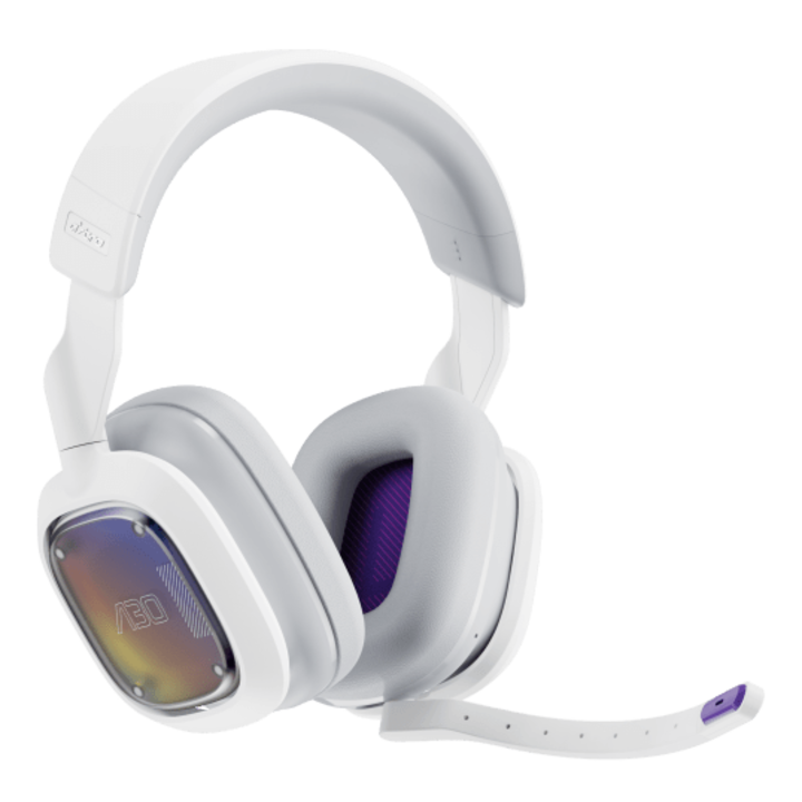 Безжични слушалки Gaming Logitech Astro Gaming A30 PlayStation, Бял/Лилав