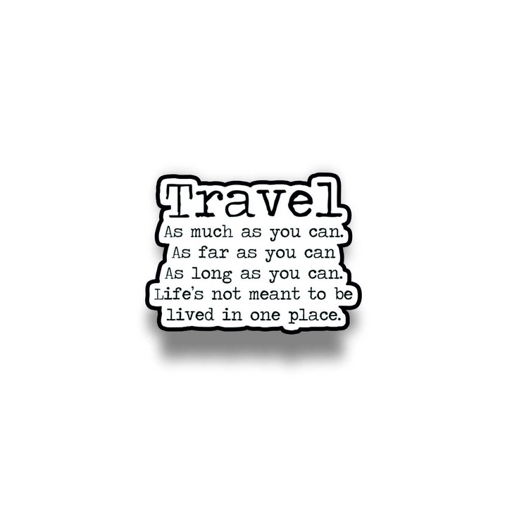 Insigna din lemn cu brosa Travel, multicolor, 3 cm