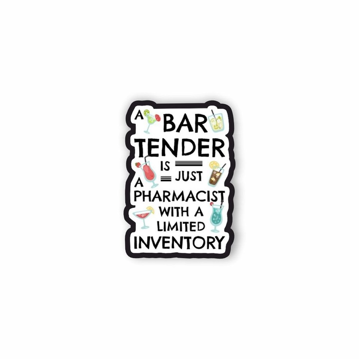 Insigna din lemn cu brosa Pharmacist, multicolor, 3 cm