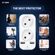 Mini Camera Spion in Priza Adaptor dublu, Qyzer®, Wi-Fi, 4K, Full HD, tehnologie super rezolution, Microfon integrat, Sensibilitate mare la sunet pe distante mari, Inregistrare Audio si Video, Instalare usoara, Senzor miscare, Notificari pe telefon, alb