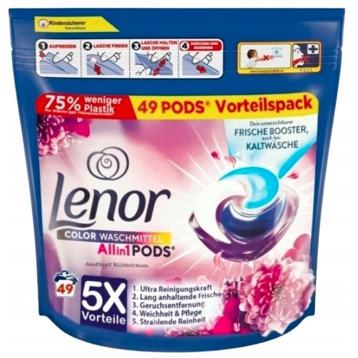 Балсам за пране, Lenor, За цветни дрехи, 49 пранета - eMAG.bg