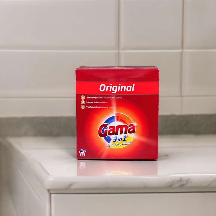 Gama 3in1 Univerzális mosópor, 1.625 kg, 25 mosás