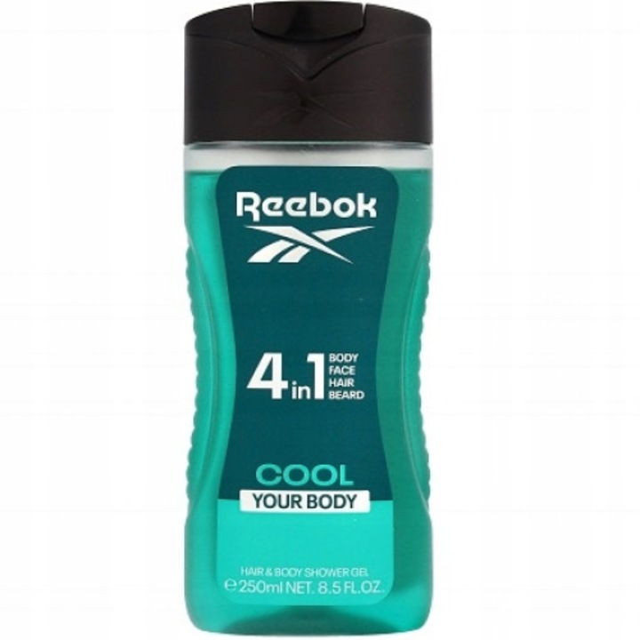 Gel de dus barbati 4 in 1, Reebook, 250 ml