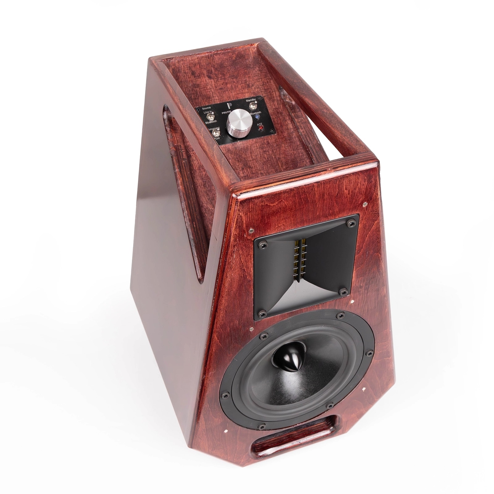 Set 2 Boxe Active Prute Audio Columni, Bluetooth, 2x45W, Palisandru