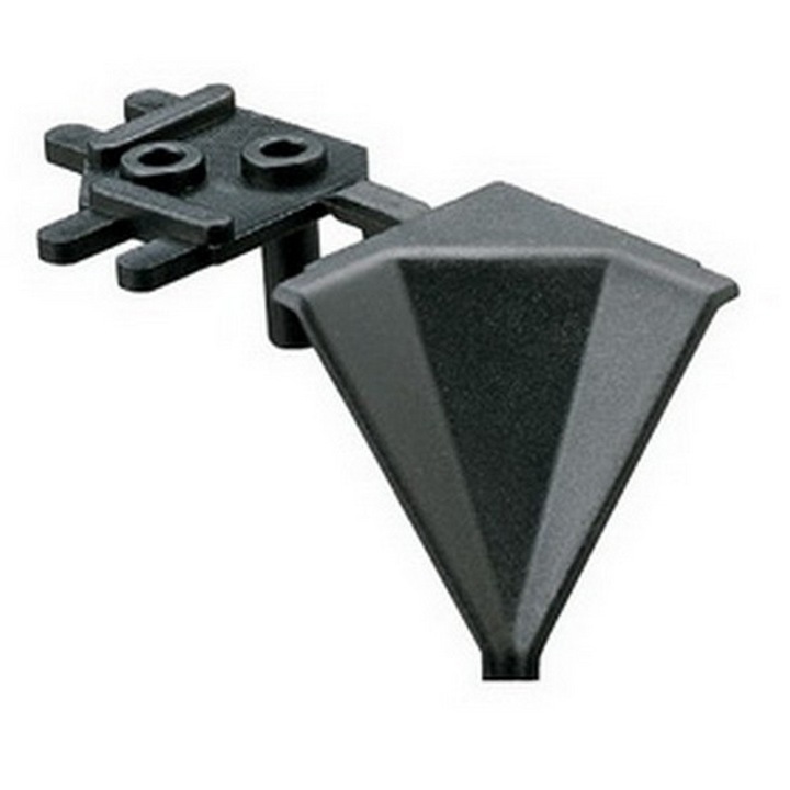 Coltar interior 90, pentru antistrop plastic si aluminiu, gri