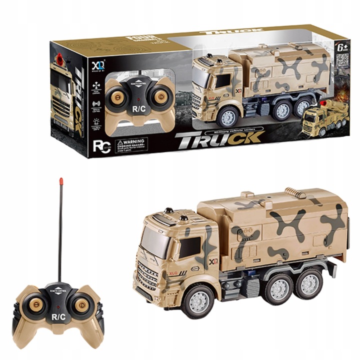 Camion militar cu telecomanda, Diferit, Plastic, Multicolor