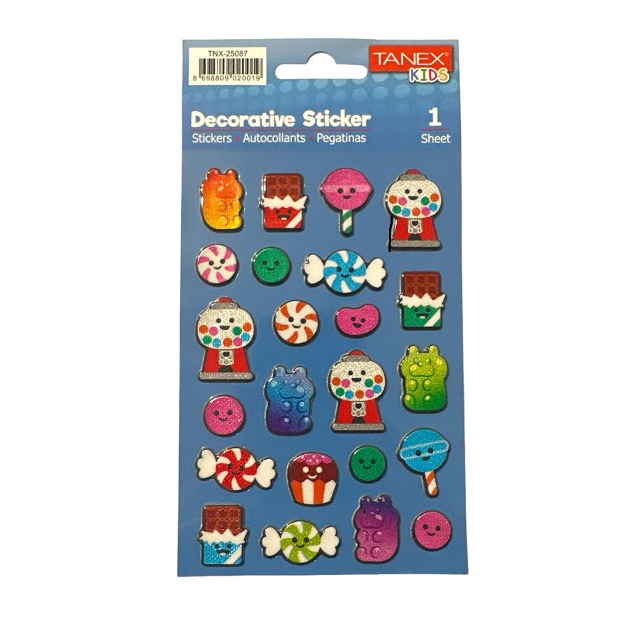 Set 23 stickere, model Emoji, 3D pvc, autoadezive 19x10cm, TANEX - eMAG.ro