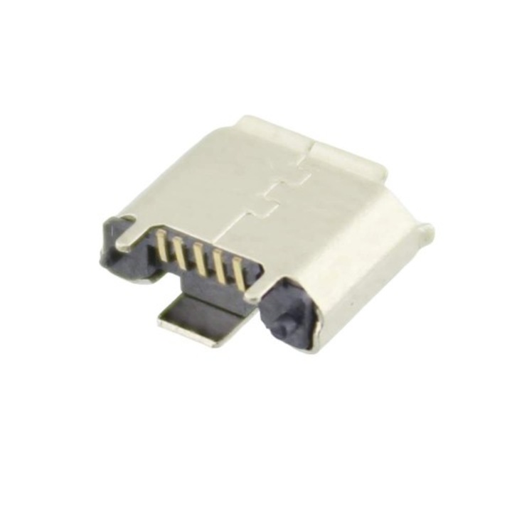 Conector micro USB, SMD, vertical, 5 pini, USB 2.0, contacte aurite, 503231