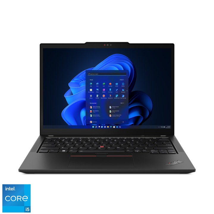 Lenovo ThinkPad X13 G4, 13.3" WUXGA laptop, Intel Core i5-1335U, 16GB, 512GB SSD, Intel® Iris® Xe Graphics, Windows 11 Pro, Magyar billentyűzet, Fekete