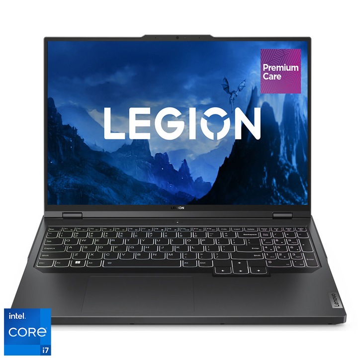 Lenovo Legion Pro 5 16IRX8 16.0" WQXGA Gamer laptop, Intel Core i7-13700HX, 16GB, 512GB SSD, nVidia RTX 4060 8GB, Windows 11 Home, Magyar billentyűzet, Szürke
