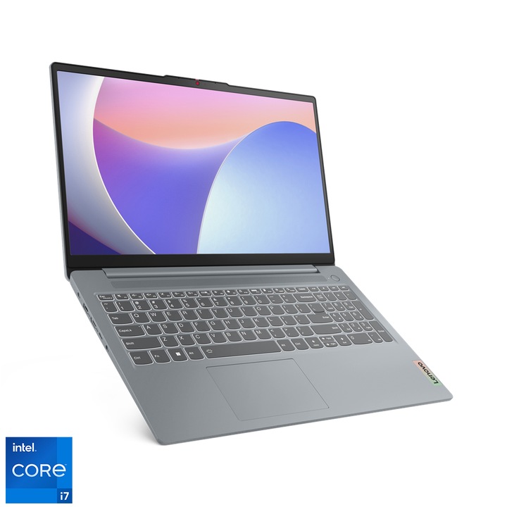 Lenovo IdeaPad Slim 3 15IRU8 15.6" FullHD laptop, Intel Core i7-1355U, 16GB, 512GB SSD, Intel® Iris® Xe Graphics, Windows 11 Home S, Magyar billentyűzet, Szürke