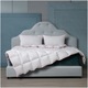 Best Sleep paplan, 140x200 cm, Hipoallergén, 100% libapehely töltelék, 100% pamut, Fehér/Piros
