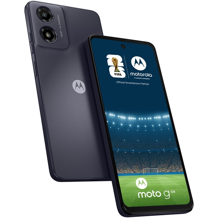 Смартфон Motorola Moto g04, 4GB RAM, 64GB, Concord Black