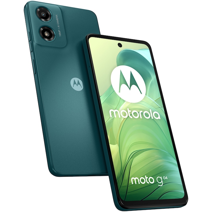 Смартфон Motorola Moto g04, 4GB RAM, 64GB, Sea Green