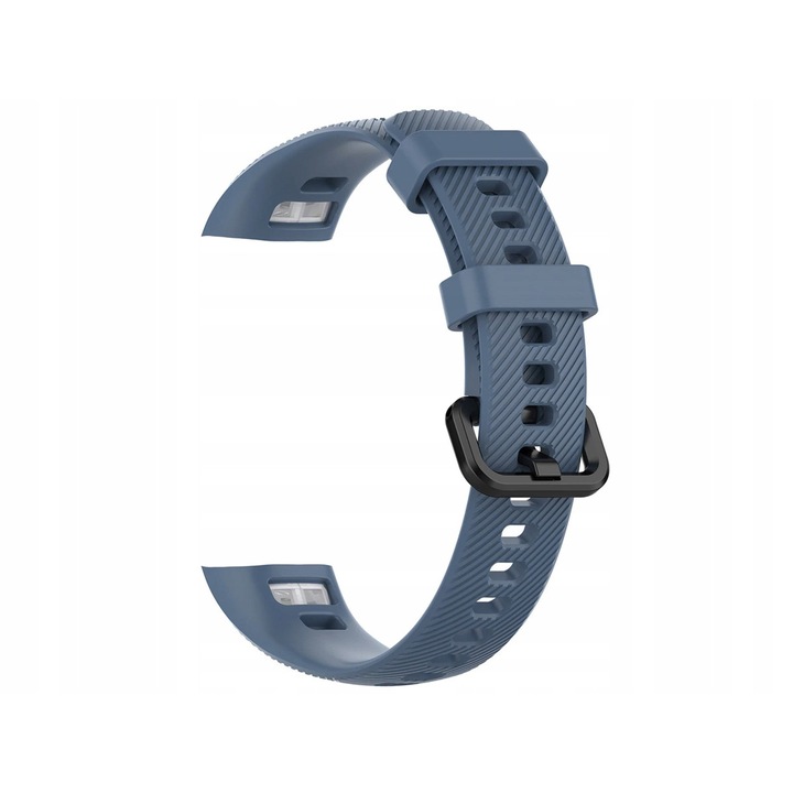 Szíj Alogy fitnesz karkötőhöz, Honor Band 4/5-höz, TPU, állítható, sötétkék