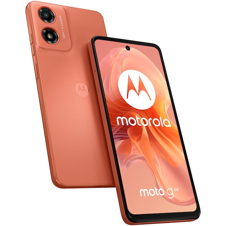 Смартфон Motorola Moto g04, 4GB RAM, 64GB, Sunrise Orange