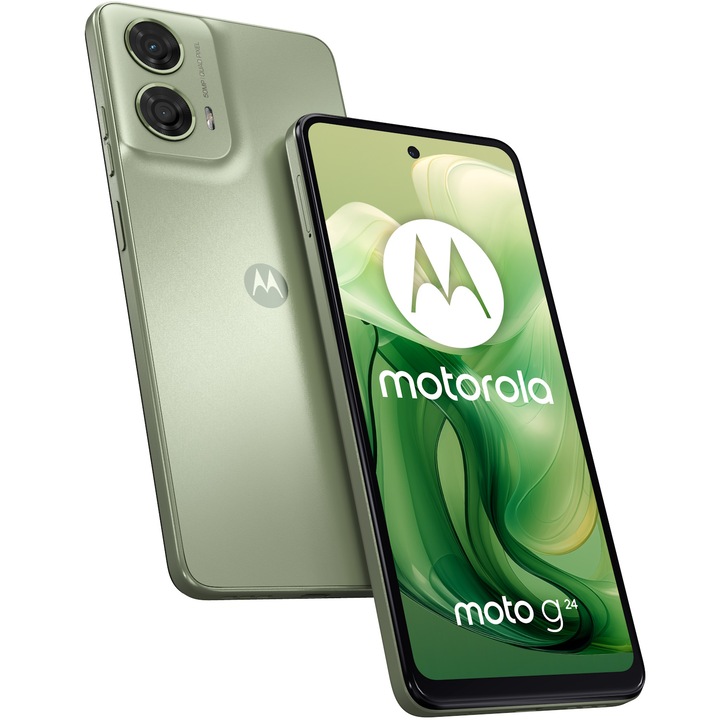 Смартфон Motorola Moto g24, 4GB RAM, 128GB, Ice Green