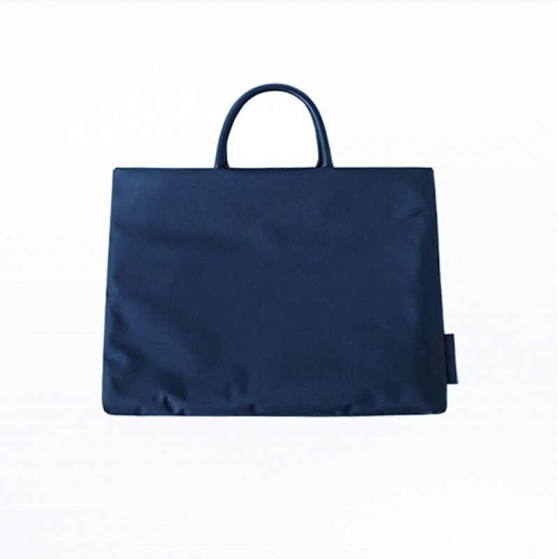 Geanta casual pentru laptop, Dollcini, Piele ecologica, pentru laptop de 15.6 inch, Albastru inchis
