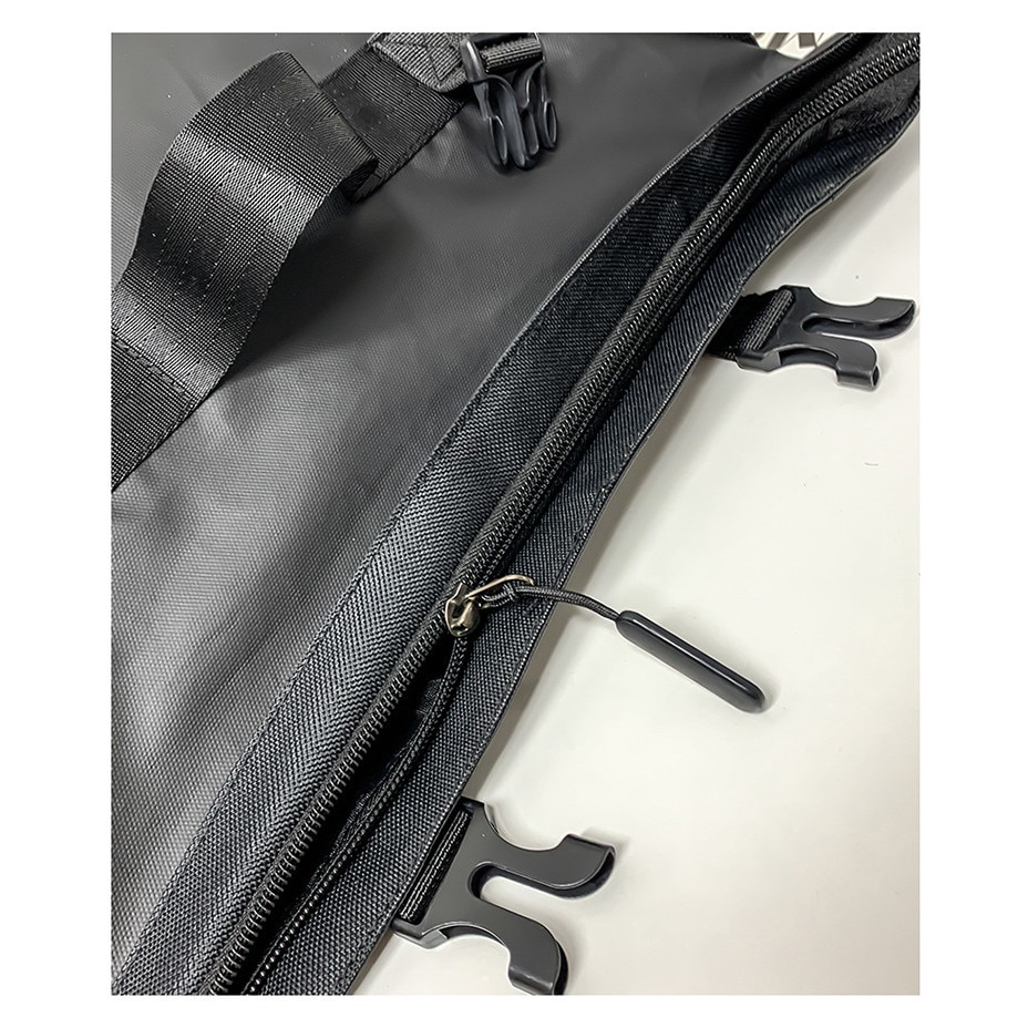 Rucsac pentru laptop, Dollcini, Nylon, impermeabil, rezistent la zgarieturi, Negru/Maro
