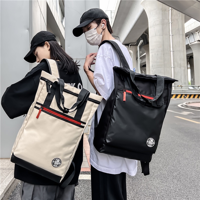 Geanta pentru laptop, Dollcini, Nylon, Negru