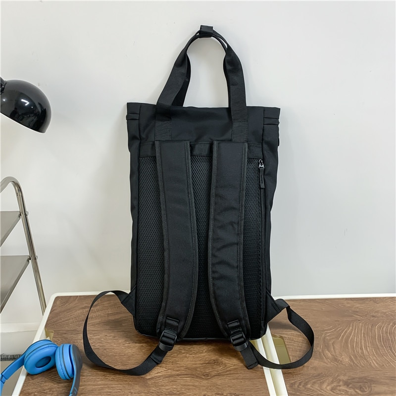 Geanta pentru laptop, Dollcini, Nylon, Negru