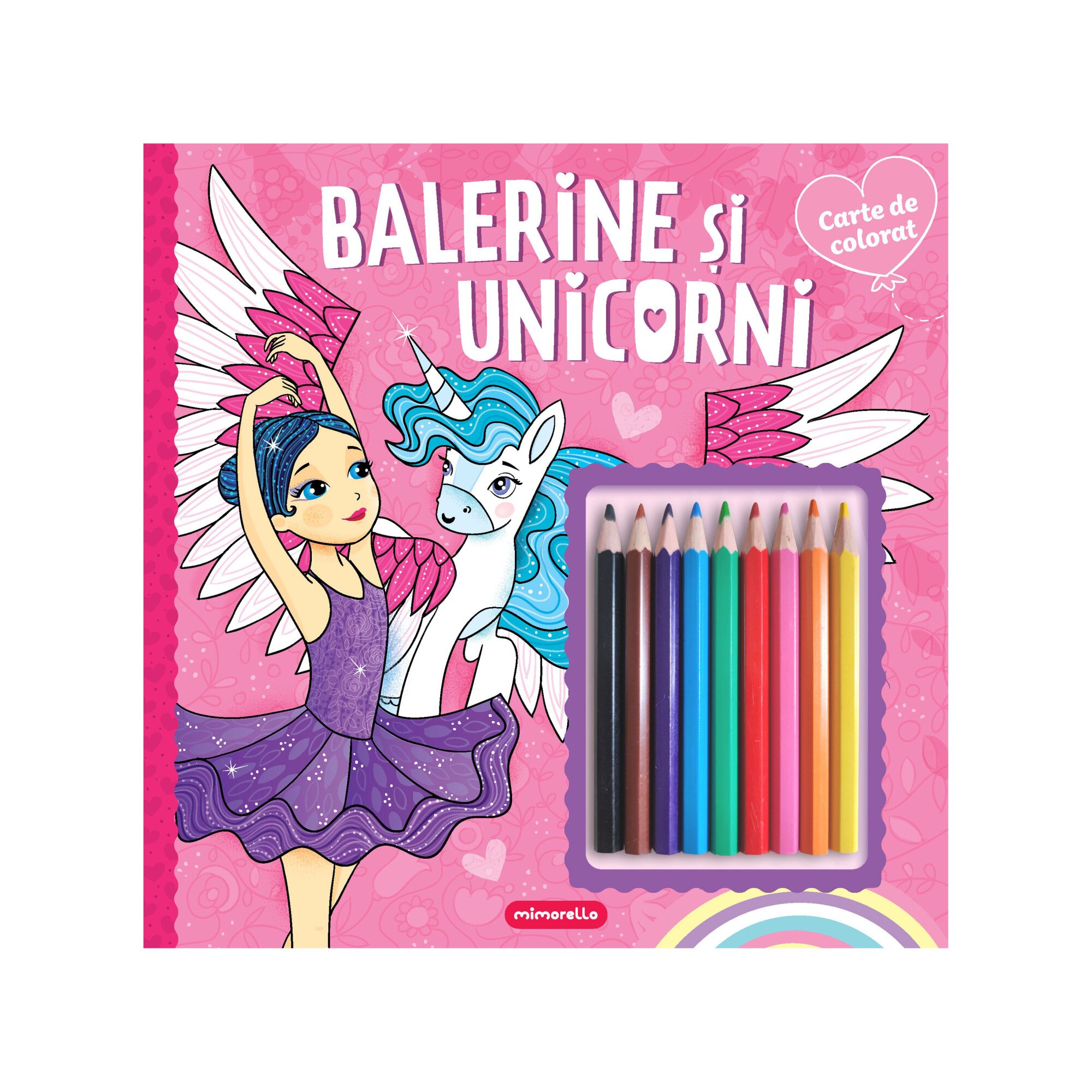 Balerine si unicorni - Carte de colorat
